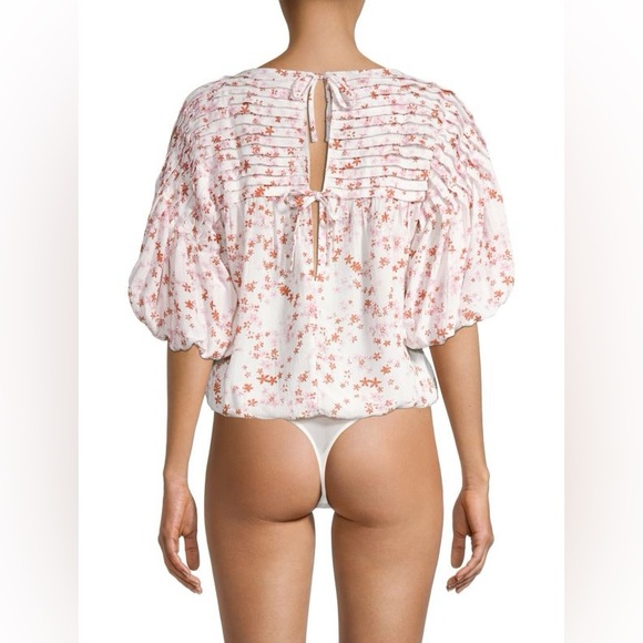 FREE PEOPLE Dessa Woven Floral Bodysuit S - Picture 4 of 12